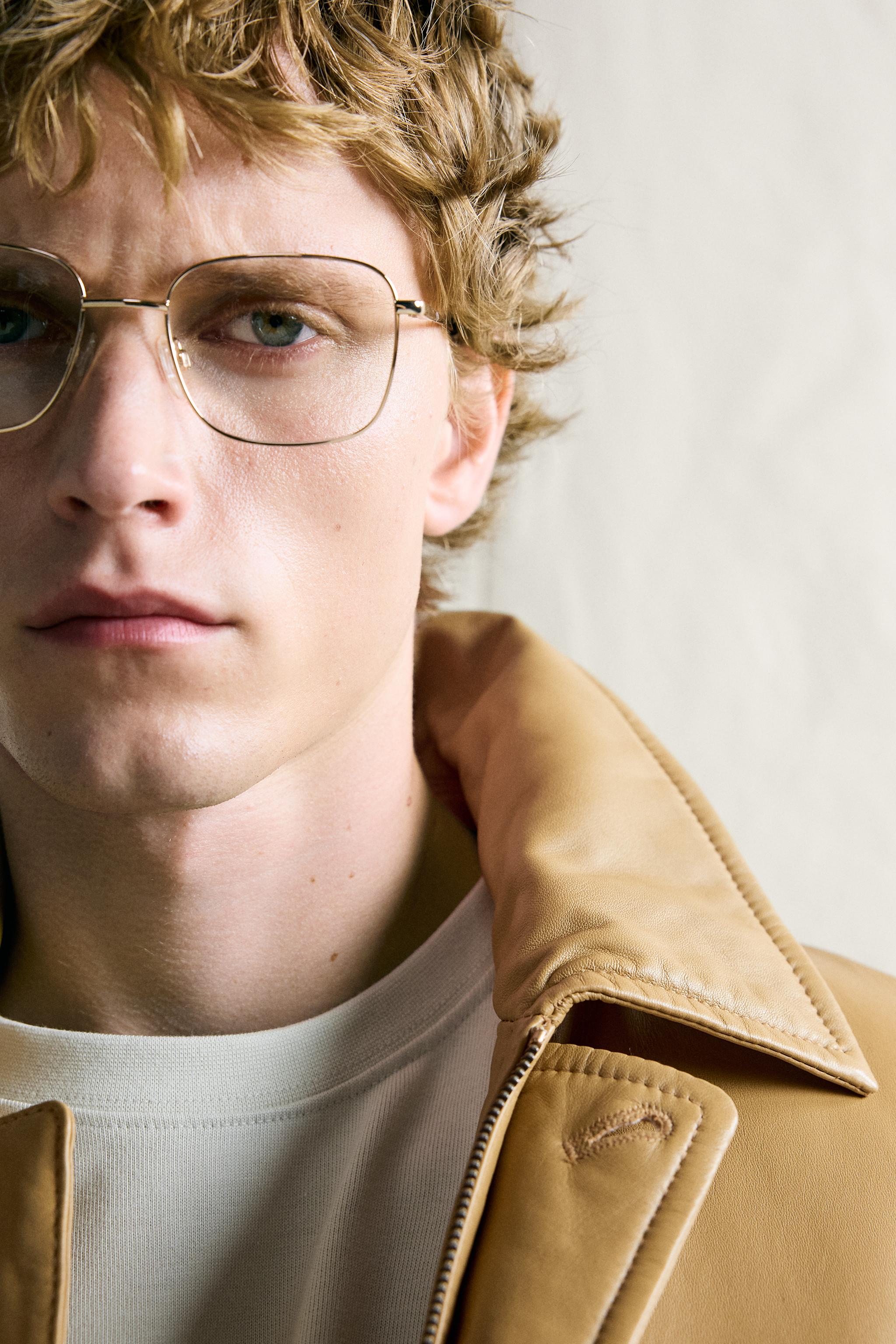 BLOUSON EN CUIR NAPPA MATELASSÉ COUPE DÉCONTRACTÉE
